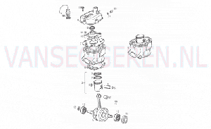 CRANKSHAFT ASSY - CYLINDER AND PISTON