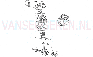 CRANKSHAFT ASSY - CYLINDER AND PISTON