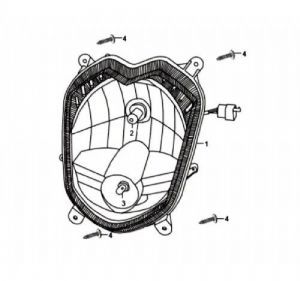 Originele koplamp Sym Orbit 2